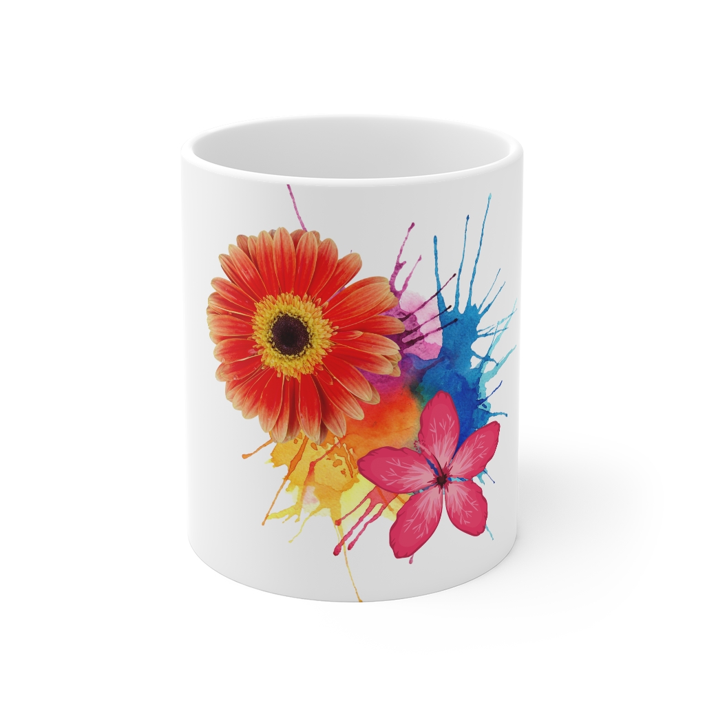 Floral Splash Mug 11oz, Splash series, #1